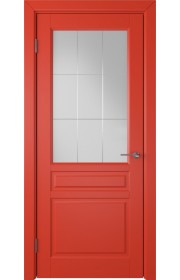 Дверь ВФД Стокгольм 56ДО07 Эмаль красная