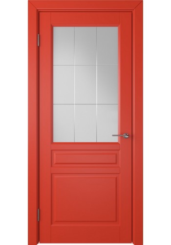 Дверь ВФД Стокгольм 56ДО07 Эмаль красная