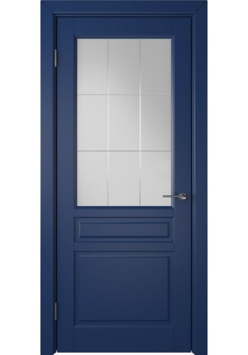 Дверь ВФД Стокгольм 56ДО09 Эмаль синяя