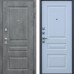 Дверь АСД Лира Муар серый-Белый матовый с зеркалом