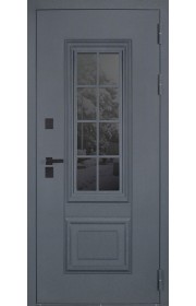 Дверь Арктика с окном (Термо) Букле Графит