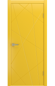 Дверь Лига Фиеста Желтая эмаль ДГ