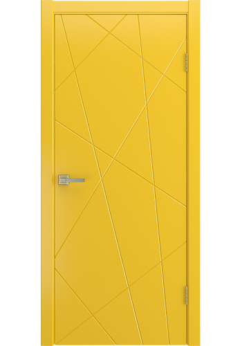 Дверь Лига Фиеста Желтая эмаль ДГ