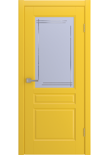 Дверь Лига Белль Желтая эмаль ДО