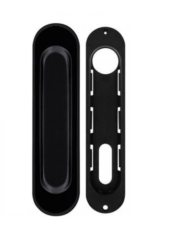 Ручки-купе для раздвижных дверей FSD-10-BLACK (чёрный, 1 шт.)