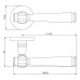 Ручка BUSSARE VASO A-41-50 BLACK (черный матовый)
