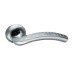 Ручка со сменными накладками ADDEN BAU. TWIN A127-02 CHROME (цвет МАТОВЫЙ ХРОМ / ХРОМ БЛЕСТЯЩИЙ)