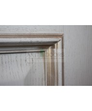 Фото установленной Двери Белоруссии Престиж каштан с решеткой ДО