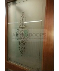 Фото установленной Дверь Матадор Руно венге ДО(1 стекло)