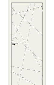 Межкомнатная дверь Граффити-5, цвет Whitey
