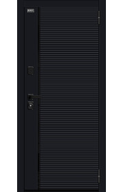 Входная дверь Лайнер-3, цвет Total Black/Off-white