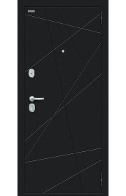 Входная дверь Граффити-5, цвет Букле черное/Slate Art