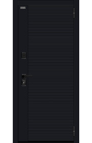 Входная дверь Джет-3 (RBE), цвет Total Black/Snow Melinga