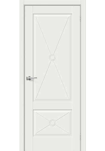 Межкомнатная дверь Прима-12.Ф2, цвет White Matt