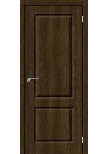 Межкомнатная дверь Скинни-12, цвет Dark Barnwood