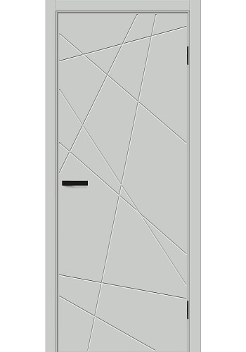 Межкомнатная дверь Граффити-5.Д, цвет Grey Pro