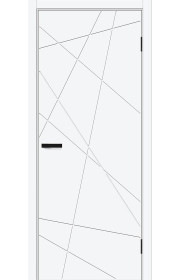 Межкомнатная дверь Граффити-5.Д, цвет White Pro