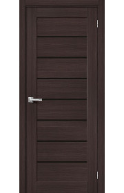Межкомнатная дверь Браво-22, со стеклом, цвет Wenge Melinga