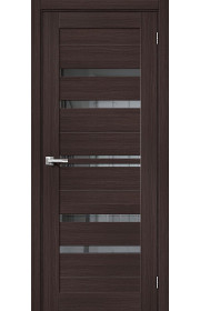 Межкомнатная дверь Браво-30, со стеклом, цвет Wenge Melinga
