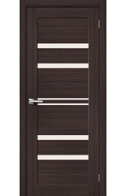Межкомнатная дверь Браво-30, со стеклом, цвет Wenge Melinga