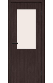 Межкомнатная дверь Браво-7, со стеклом, цвет Wenge Melinga