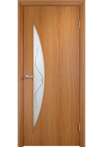 Дверь Верда С-06 Миланский орех Стекло с рисунком