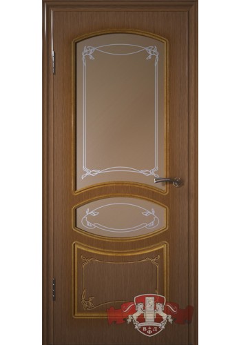 Двери ВФД Версаль 13ДР3 Орех со стеклом