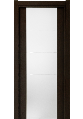 Двери Статус 222 Дуб черный стекло с Алмазной гравировкой