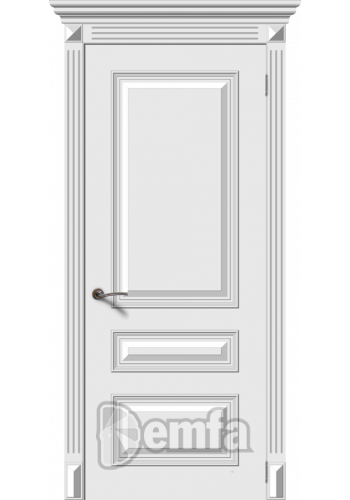 Дверь Дэмфа Багет 3 Белый ДГ