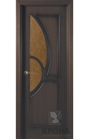 Дверь Крона Верона Венге стекло дельта-бронза