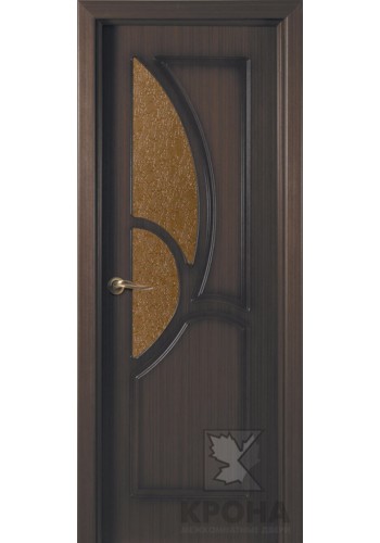 Дверь Крона Верона Венге стекло дельта-бронза
