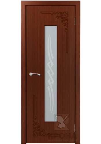 Дверь Крона Византия Макоре стекло матовое с рисунком