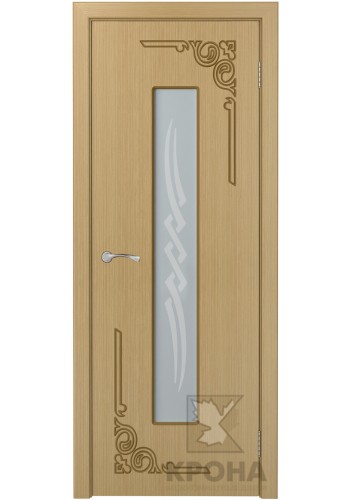 Дверь Крона Византия Дуб стекло матовое с рисунком