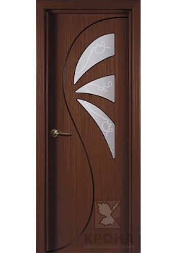 Дверь Крона Иллюзия Макоре стекло матовое с рисунком
