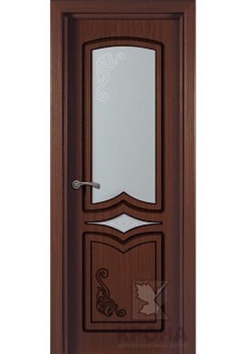 Дверь Крона Карина Макоре стекло матовое с рисунком