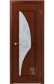 Дверь Крона Сирена Макоре стекло матовое с рисунком