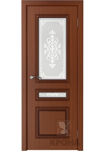 Дверь Крона Стиль Макоре стекло матовое с рисунком