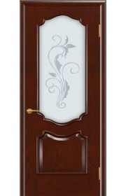 Дверь Покрова София Сапель стекло матовое с гравировкой