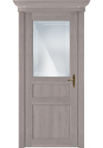 Двери Статус 532ГР Дуб серый стекло Грань