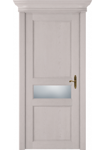 Двери Статус 534 Дуб белый Сатинато белое матовое
