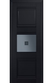Двери Профиль Дорс 5U Черный матовый Стекло Узор графит 2