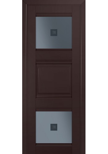 Двери Профиль Дорс 6U Темно-коричневый Стекло Узор графит 2