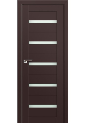 Двери Профиль Дорс 7U Темно-коричневый Стекло Мателюкс