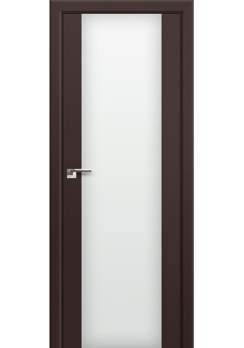 Двери Профиль Дорс 8U Темно-коричневый Стекло Белый Триплекс