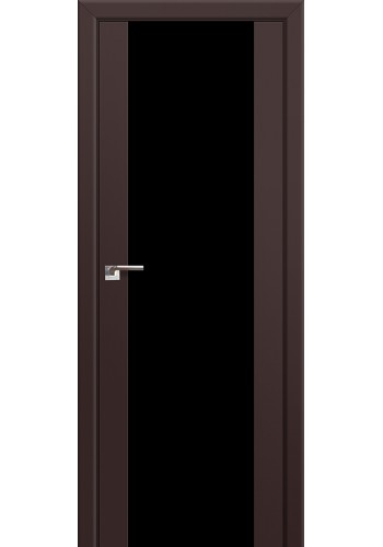 Двери Профиль Дорс 8U Темно-коричневый Стекло Черный Триплекс