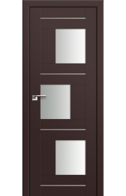 Двери Профиль Дорс 13U Темно-коричневый Стекло Белый Триплекс