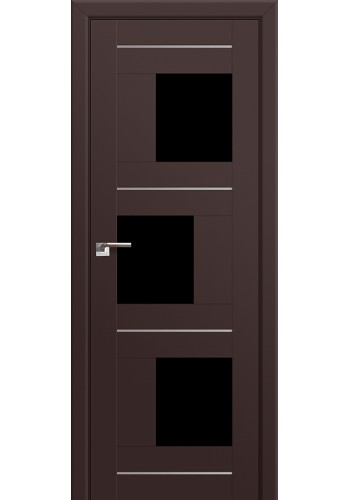 Двери Профиль Дорс 13U Темно-коричневый Стекло Черный Триплекс