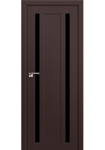 Двери Профиль Дорс 15U Темно-коричневый Стекло Черный Триплекс