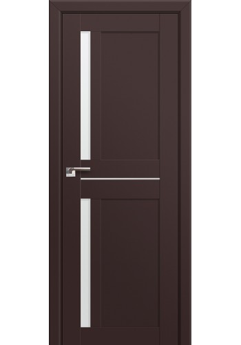Двери Профиль Дорс 19U Темно-коричневый Стекло Белый Триплекс