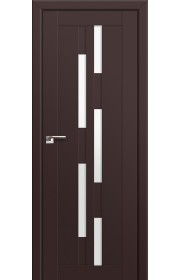 Двери Профиль Дорс 30U Темно-коричневый Стекло Белый Триплекс